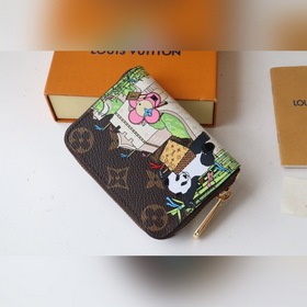 LV Рождественская коллекция Новинка ZIPPY Кошелек на молнии Арт