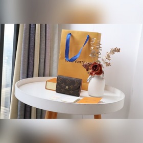 LV Кошелек для мелочи Артикул： M62361 Золотая застежка Компакт