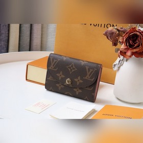 LV Кошелек для мелочи Артикул： M62361 Золотая застежка Компакт