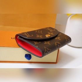 LV Кошелек для мелочи Артикул： M62361 Золотая застежка Компактн