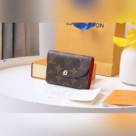 LV Кошелек для мелочи Артикул： M62361 Золотая застежка Компактн