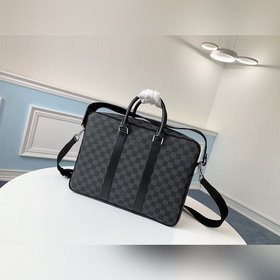LV Модель N40007 Black Dandy Портфель Тонкая и прочная, эта сумк