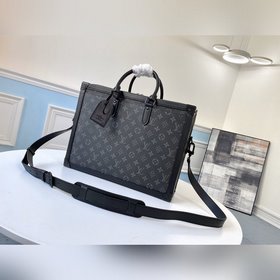LV Модель M44952 Soft Trunk портфель Квадратная форма из ткани Mo