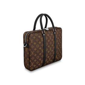 LV Monogram Macassar сумка из парусины Размеры： 35,0 x 27,0 x 6,0