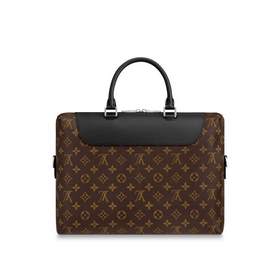LV Натуральная кожа на отделке Изысканный портфель Подробные хара