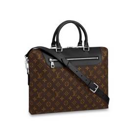LV Натуральная кожа на отделке Изысканный портфель Подробные хара