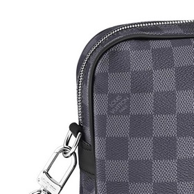 LV Damier Graphite чемодан из канваса с графитовым узором Подробн