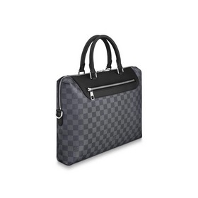 LV - Damier Graphite холщовая сумка для документов Можно носить