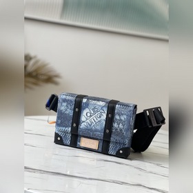 LV Модель： N50061 Синий Осенняя и зимняя коллекция Сумка через п