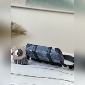 LV Модель： N50061 Синий Осенняя и зимняя коллекция Сумка через п