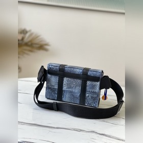 LV Модель： N50061 Синий Осенняя и зимняя коллекция Сумка через п