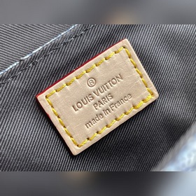 LV Модель： N50061 Синий Осенняя и зимняя коллекция Сумка через п