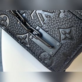 LV Модель M44476 Черная кожа Runway bags Вышивка Мужская модель 2