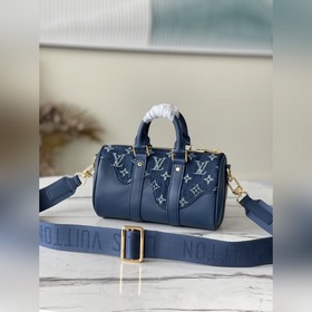 LV Артикул： M90689 Синяя сумка через плечо 2021-22 Осень-Зима К