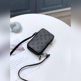 LV модная сумка через плечо M69534 черная с цветочным узором Мини
