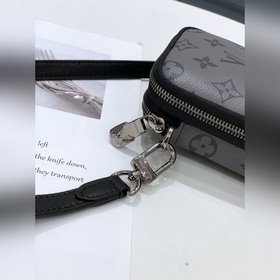 LV модная сумка через плечо M69534 черная с цветочным узором Мини