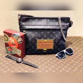 LV Модель M45214, 45216 Besace Zippée Сумка среднего размера Совр