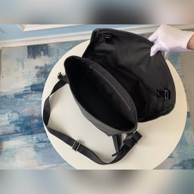 LV Eclipse Monogram холщовая сумка через плечо Тканевая подкладка