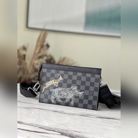 LV Артикул： N64608 Сумка через плечо Сумка изготовлена из парус