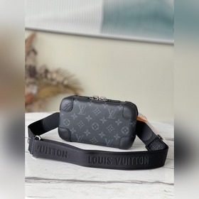 LV Модель： M45579 Новая сумка Horizon Clutch Изготовлена из ткан