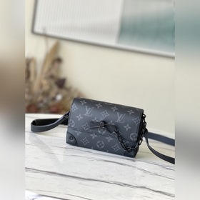 LV Модель： M81783 Черная кожаная сумка через плечо Классические