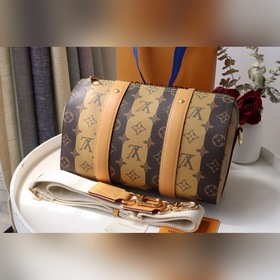 LV 【Сумка KEEPALL CITY】 Артикул： M45963  Вышитая этикетка Вирдж