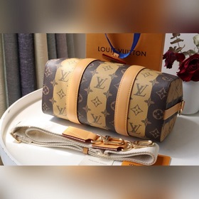 LV 【Сумка KEEPALL CITY】 Артикул： M45963  Вышитая этикетка Вирдж