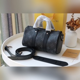 LV Модель： M45947 Черный с цветочным узором Серия сумок Speedy