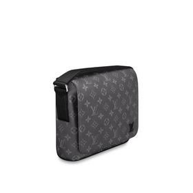 LV Monogramme Eclipse холстовая сумка-клатч с ремешком через плеч
