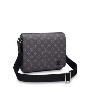 LV Monogramme Eclipse холстовая сумка-клатч с ремешком через плеч