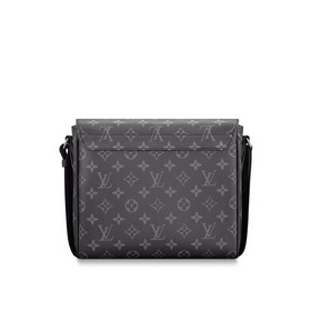LV Monogramme Eclipse холстовая сумка-клатч с ремешком через плеч