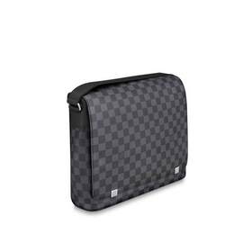 Средняя сумка LV Damier Graphite из парусины с ремнем через плечо