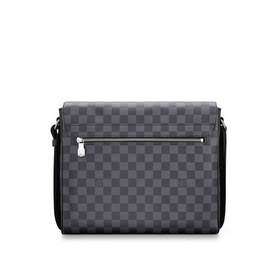 Средняя сумка LV Damier Graphite из парусины с ремнем через плечо