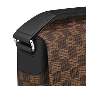 LV Сумка среднего размера из ткани Damier Ebene с ремнем через п