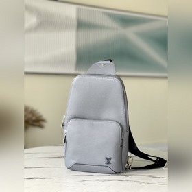 LV Модель： M30801 Серая сумка через плечо Avenue Сумка с фирменн