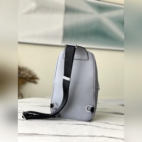LV Модель： M30801 Серая сумка через плечо Avenue Сумка с фирменн