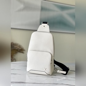 LV Модель： M30803 Белая сумка через плечо Avenue Сумка с фирменн