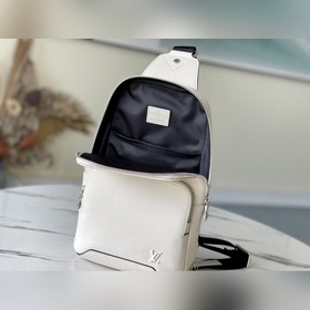 LV Модель： M30803 Белая сумка через плечо Avenue Сумка с фирменн