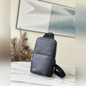 LV Артикул： N41720 Сумка через плечо Avenue Черный с крокодиловы