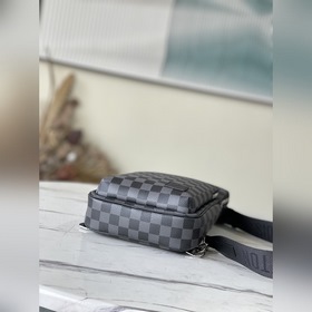 LV Модель： N46345 Черный рюкзак, поясная сумка, сумка через плеч
