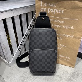 LV модель N41719 Сумка через плечо Avenue из ткани Damier Graphi