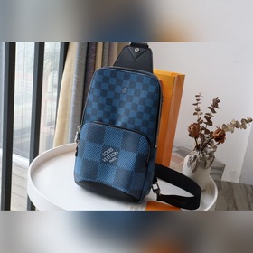LV AVENUE Серия сумок на грудь Артикул： N40403, полностью синий
