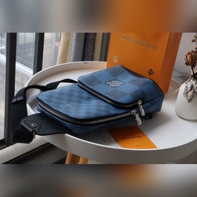 LV AVENUE Серия сумок на грудь Артикул： N40403, полностью синий