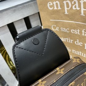 LV модель N41718 Damier Graphite — сумка через плечо из ткани Ave