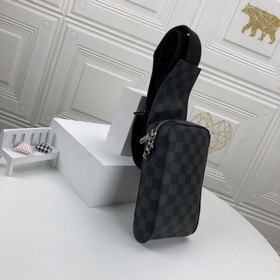 LV Модель： N51994 Черный поясной чехол  Модная сумка, названная 