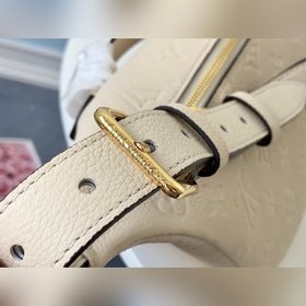 LV модель M44812 бежевый кожаный поясной мешок BUMBAG Модель с ри
