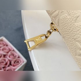 LV модель M44812 бежевый кожаный поясной мешок BUMBAG Модель с ри