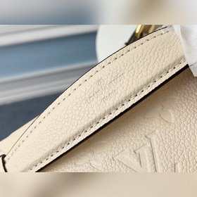 LV модель M44812 бежевый кожаный поясной мешок BUMBAG Модель с ри