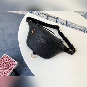 LV модель M44812 черный кожаный поясной мешок BUMBAG Модель с рис