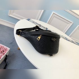 LV модель M44812 черный кожаный поясной мешок BUMBAG Модель с рис